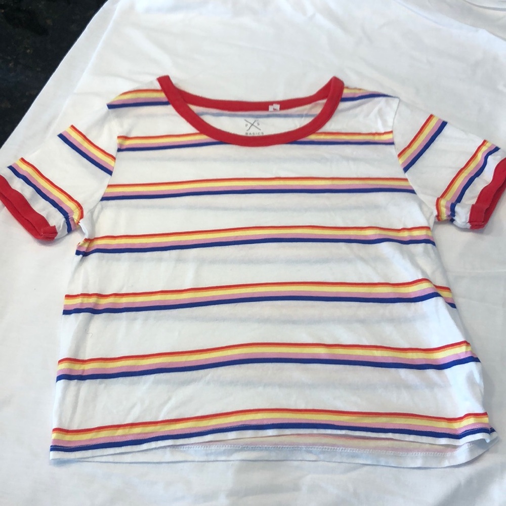 Pac Sun Basics Ringer Tee